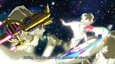 Space Dandyn visuaalinen anti ja animaatio on todella hienoa ja mielikuvituksellista.