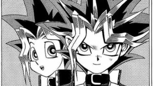 Kuva Yuugista ja hänen toisesta persoonallisuudestaan. 